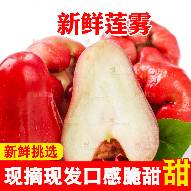 浅底上摆放着黑金刚莲雾