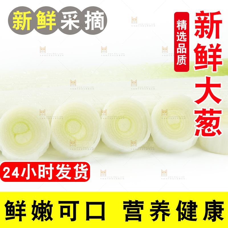白底上的铁杆大葱