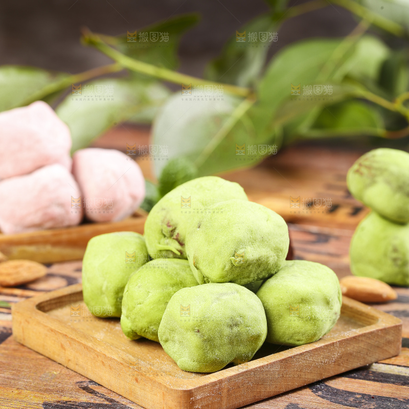 木底上的抹茶味奶枣