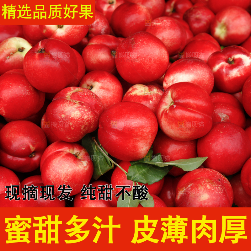 框子里装着油桃