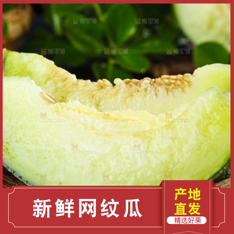 黑底上放着新鲜玫珑瓜