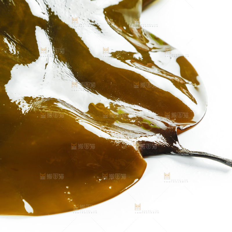 白底上放着海带