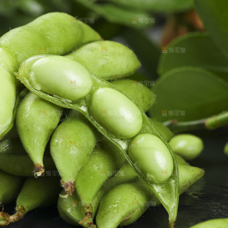 深底上放着云南毛豆