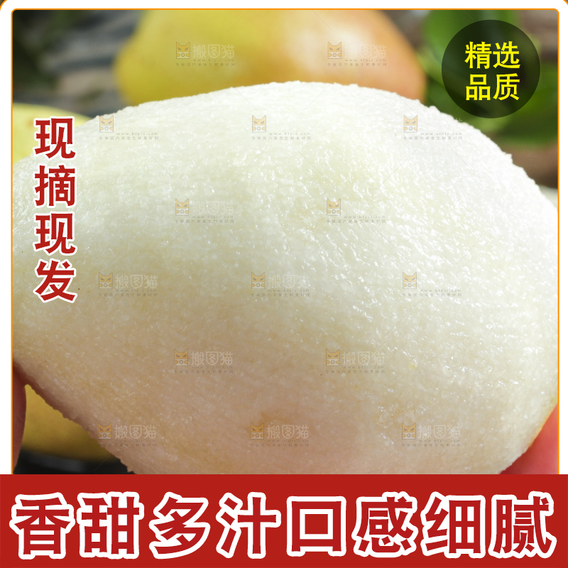 手拿削皮的小香梨