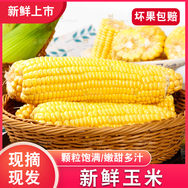 深底上放着黄玉米