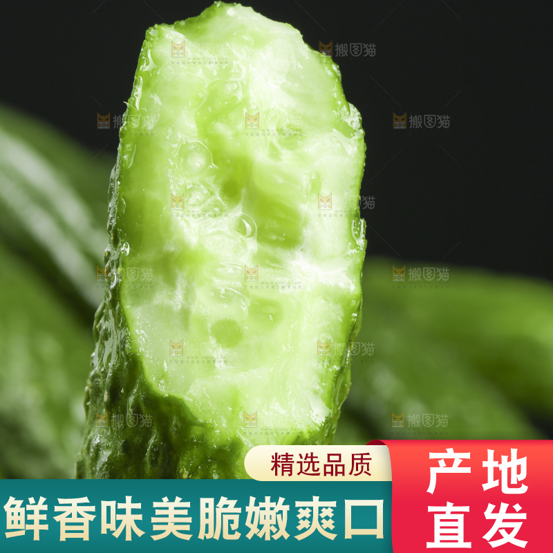 深底上放着切开的新鲜青黄瓜
