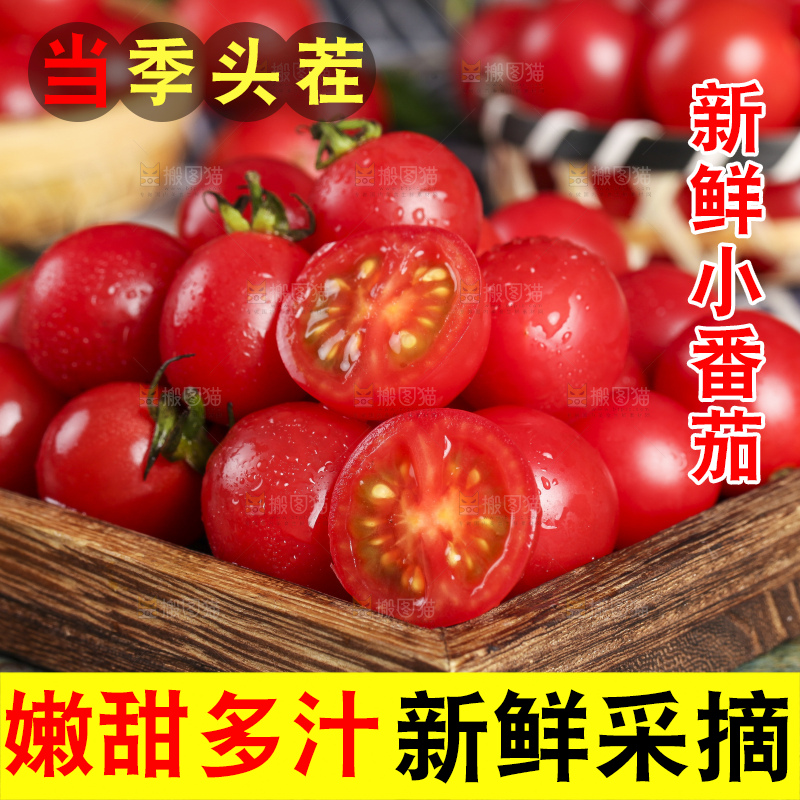 深底上放着釜山新鲜圣女果