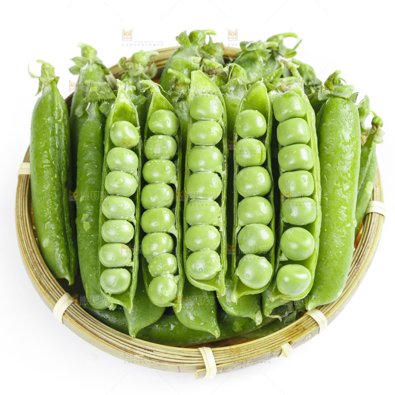 篮子里的新鲜豌豆