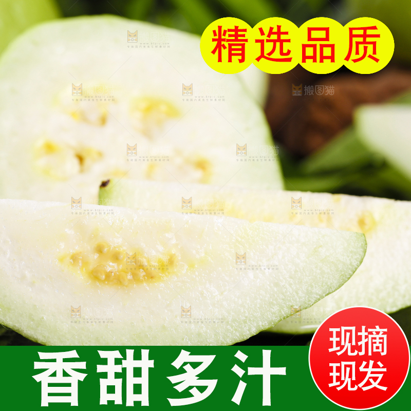 黑底上的白心芭乐