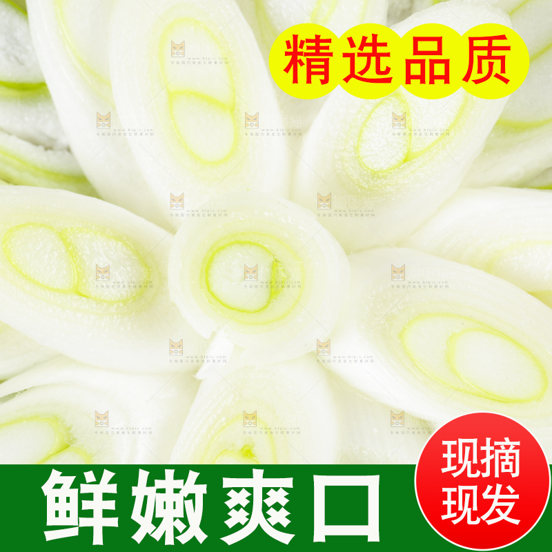 格子底上的一碟葱