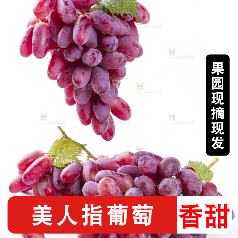 手里提着美人指葡萄