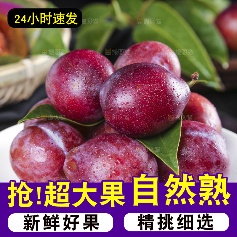 黑石板上放着一盘新疆甜西梅