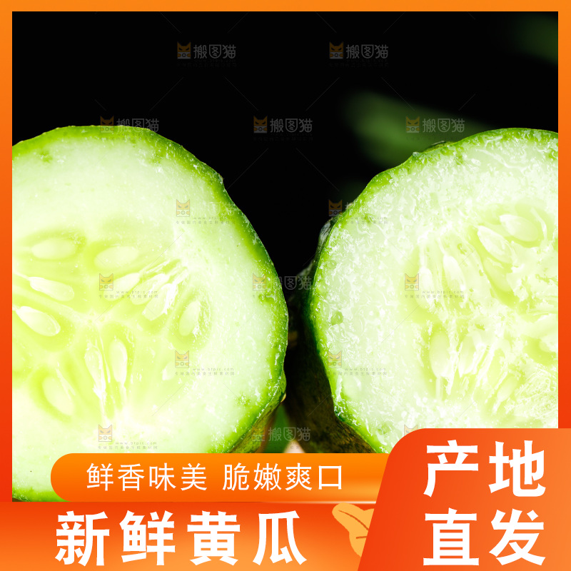 手里拿着青瓜
