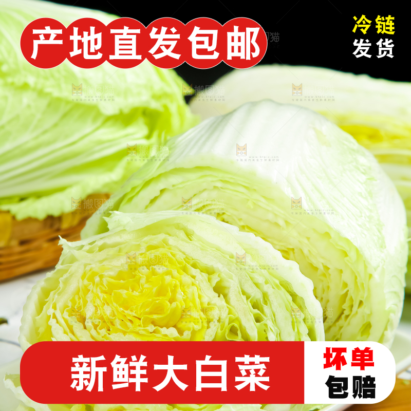 木底上放着大白菜