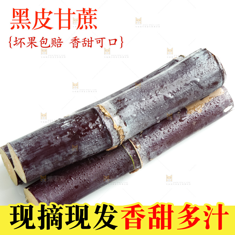 白底上放着甘蔗