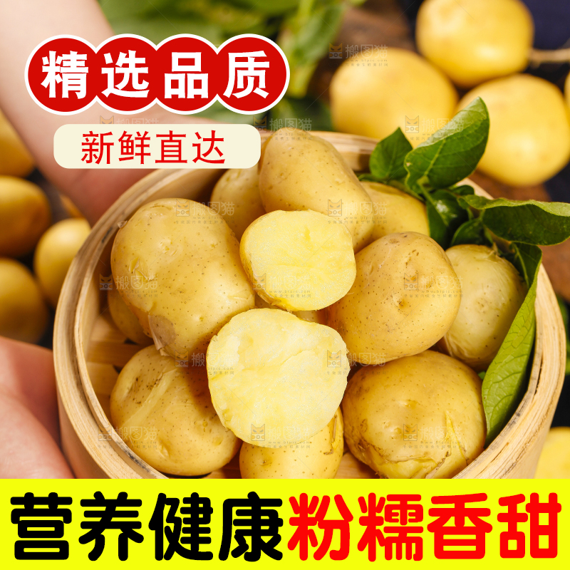 竹笼里放着小土豆