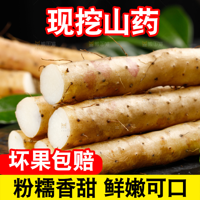 深底上摆放着铁棍山药
