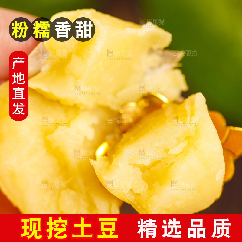 手里拿着小土豆