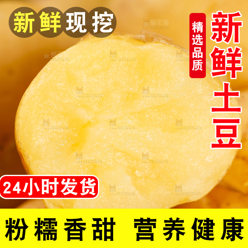 掰开的小土豆