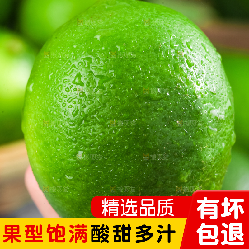 手里拿着薄皮青柠檬