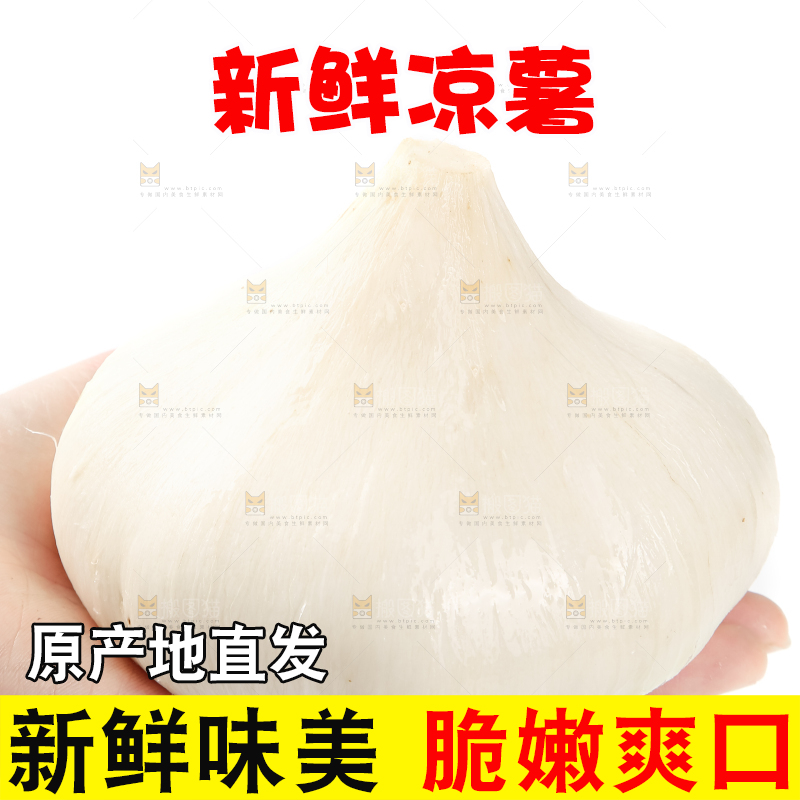 手里拿着凉薯