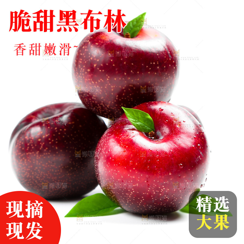 陕西黑布林放在白底上