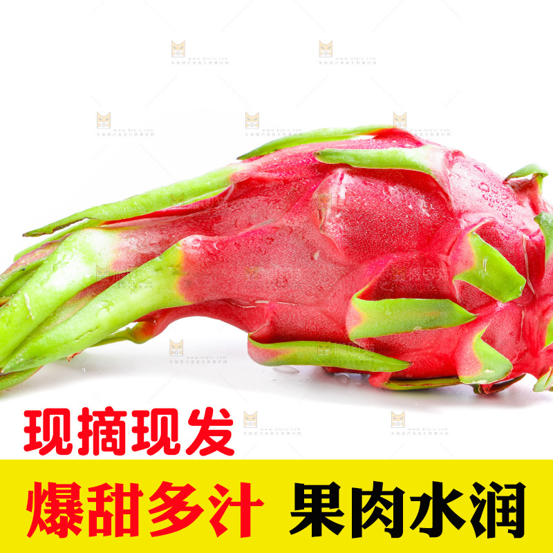 白底上的火龙果
