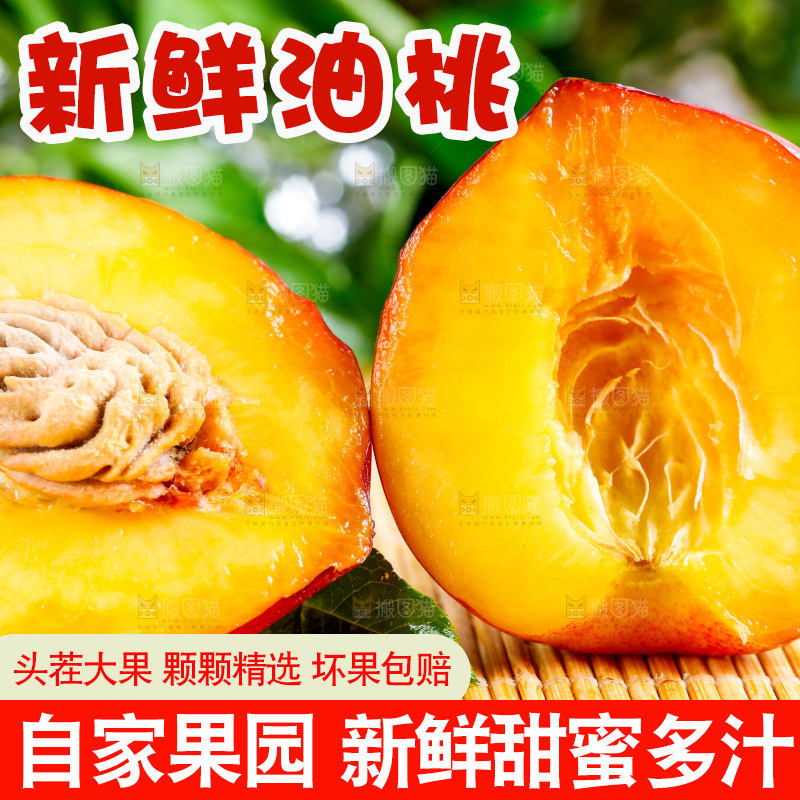 浅底上的油桃
