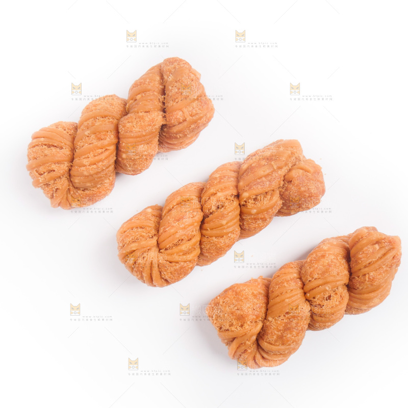 白底上的麻花