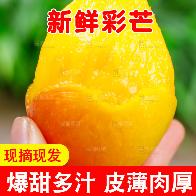 手拿新鲜彩芒