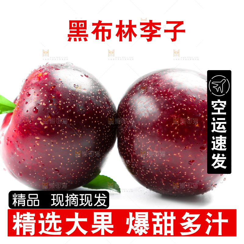 陕西黑布林放在白底上