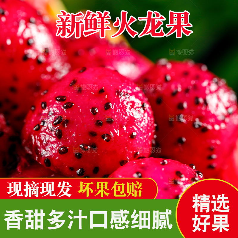 深底上放着红心火龙果果肉