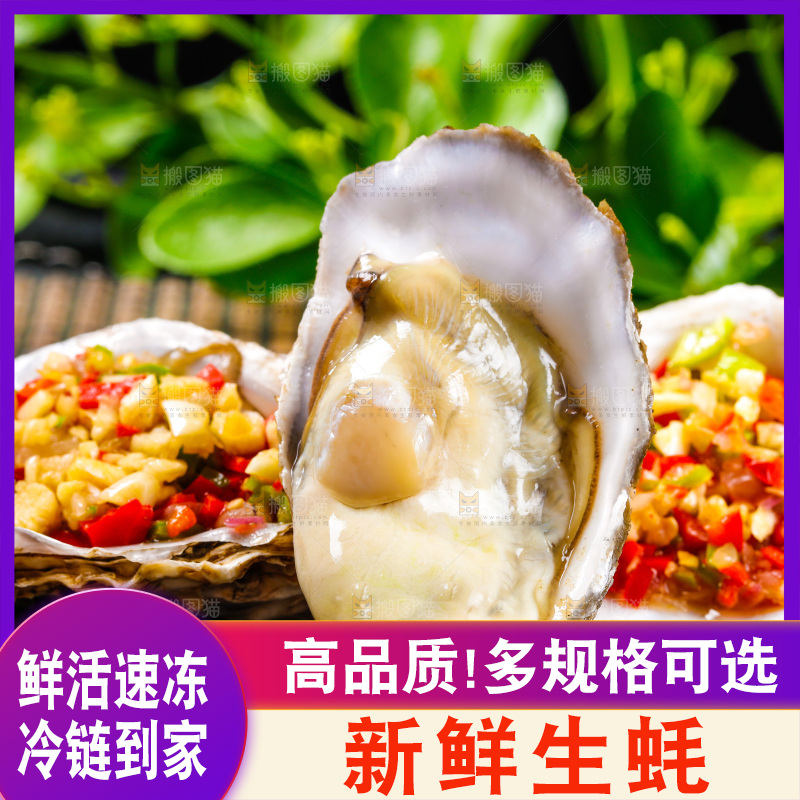 木底上放着生蚝