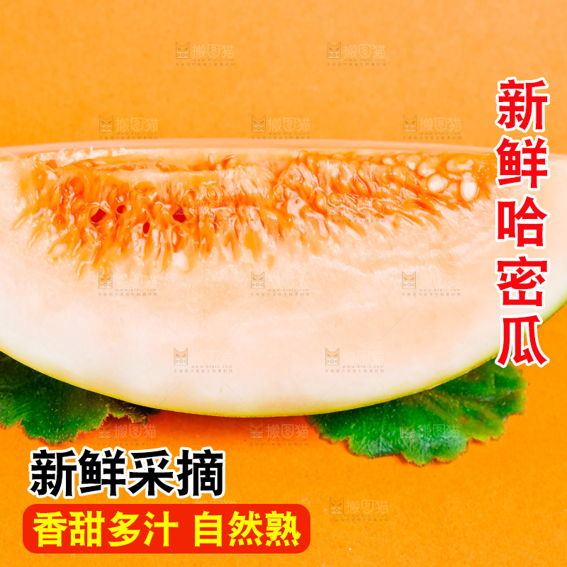 浅底上放着新疆哈密瓜
