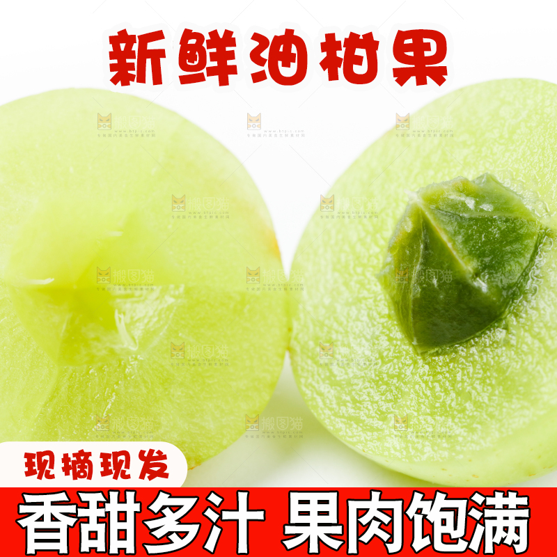 白底上的余甘果