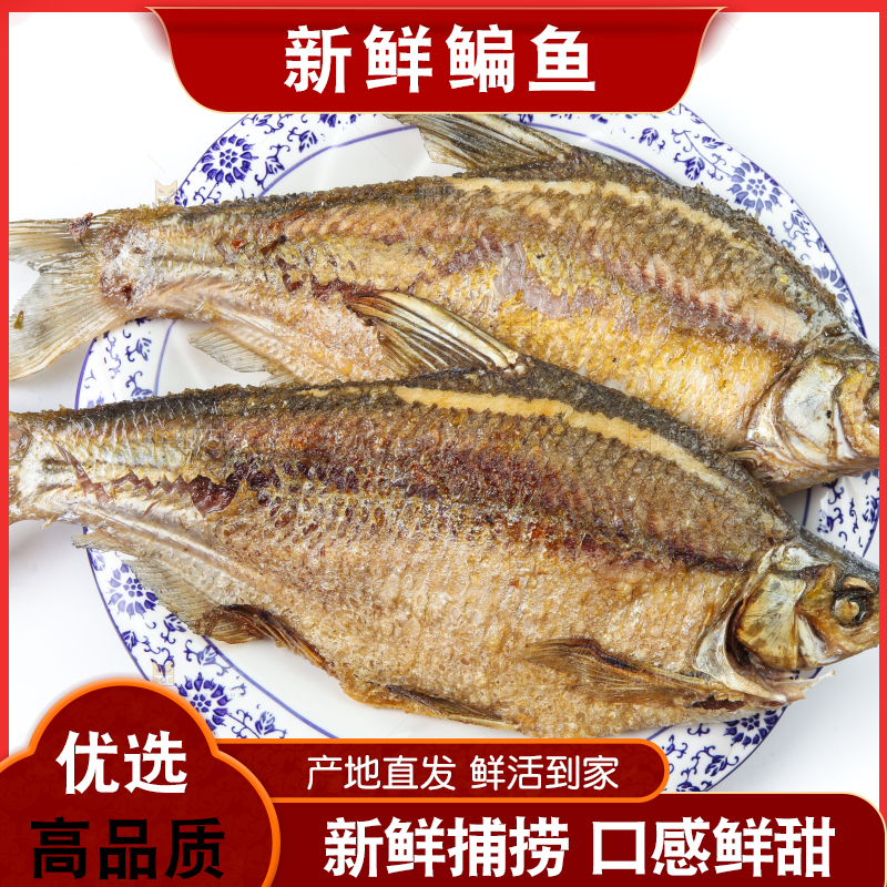 白底上盘子里放着鳊鱼