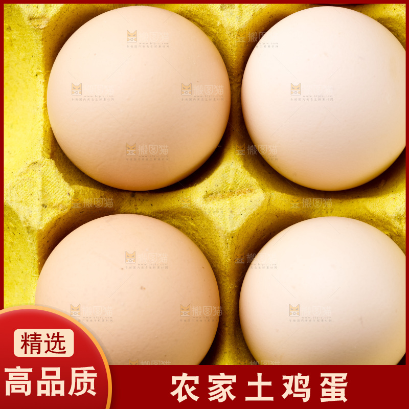 木底上的新鲜鸡蛋