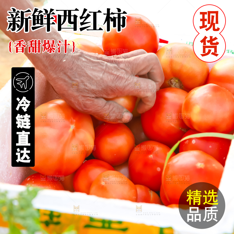 箱子里装着西红柿