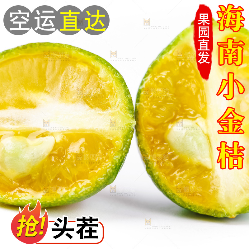 浅底上摆放着小金桔