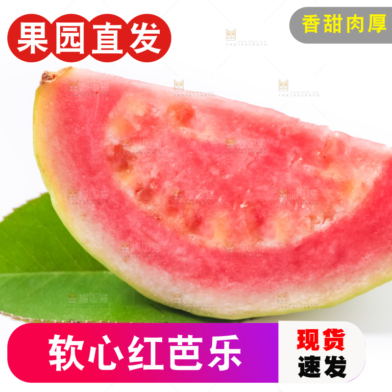 浅底上放着广西红心芭乐