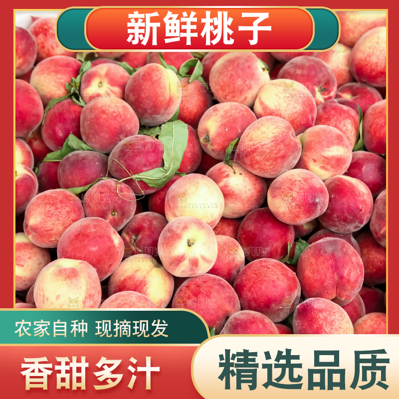 框子里装着毛桃