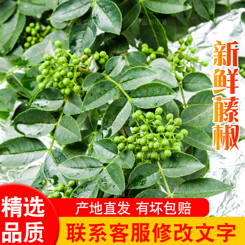 浅底上摆放着青花椒