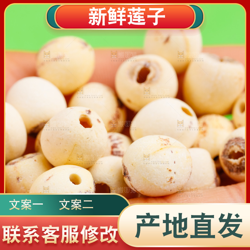 手拿白莲子