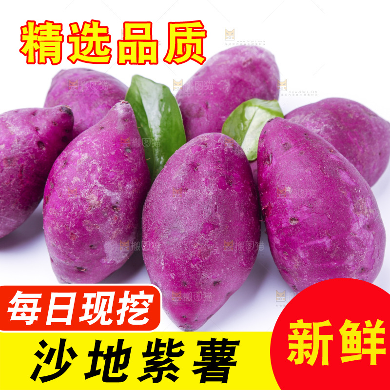 浅底上的小紫薯