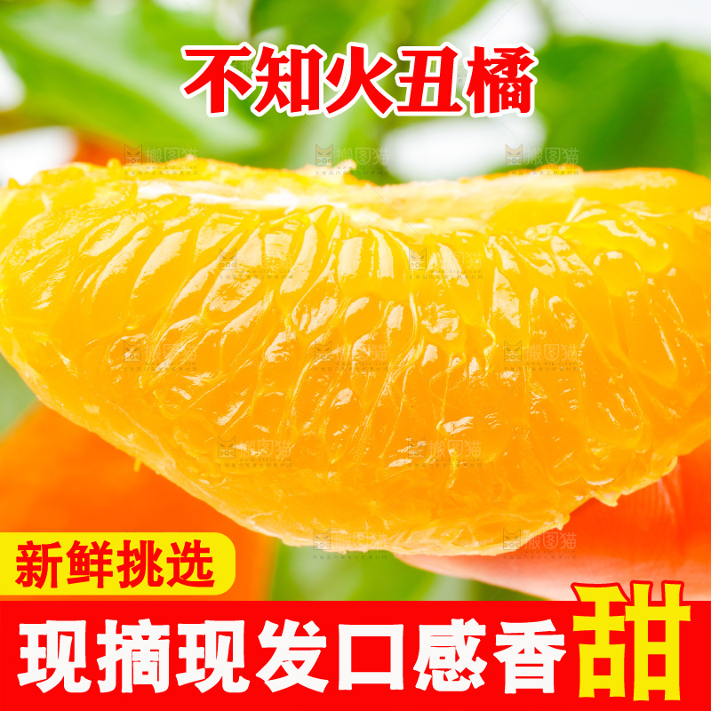 白底上的丑柑