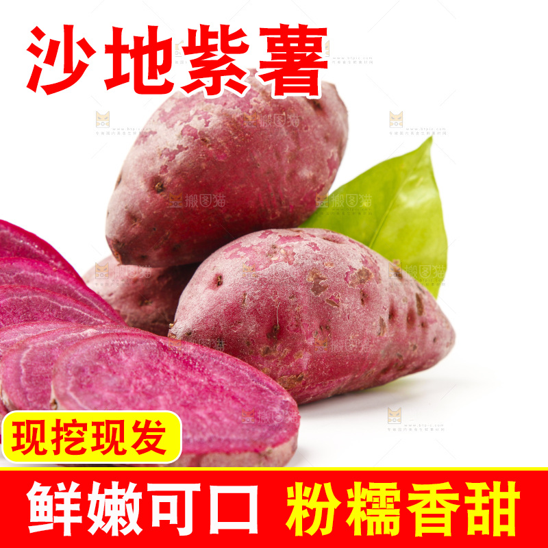 浅底上的小紫薯