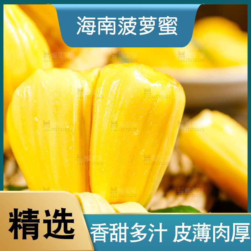 垫子上的菠萝蜜