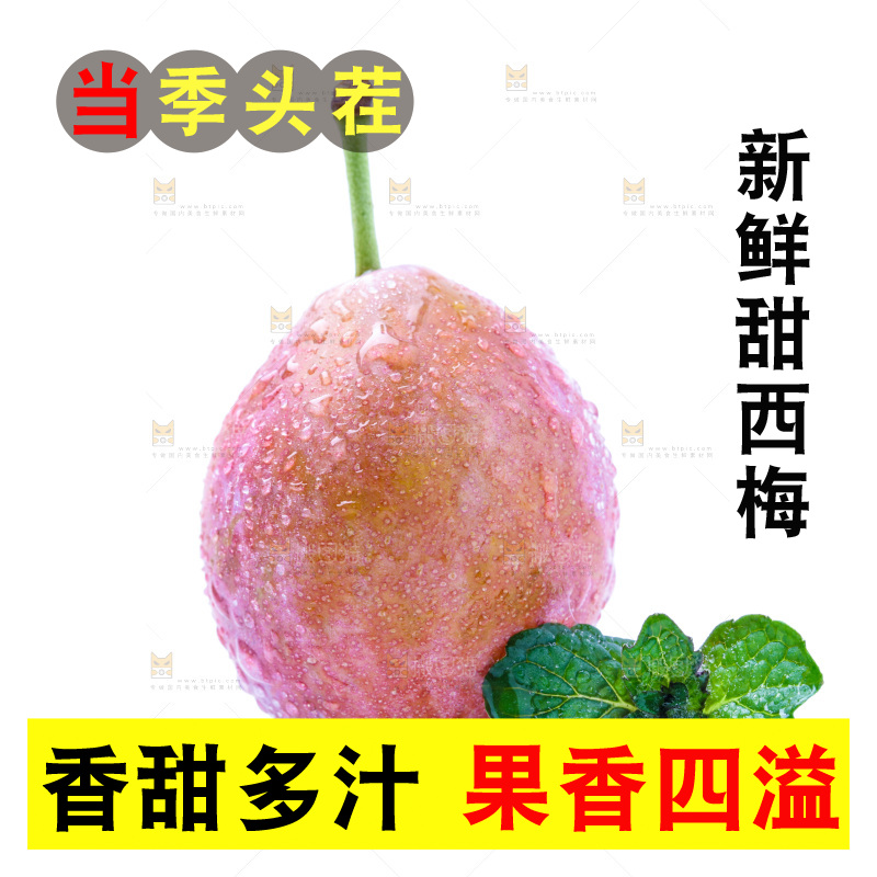 白底上的西梅