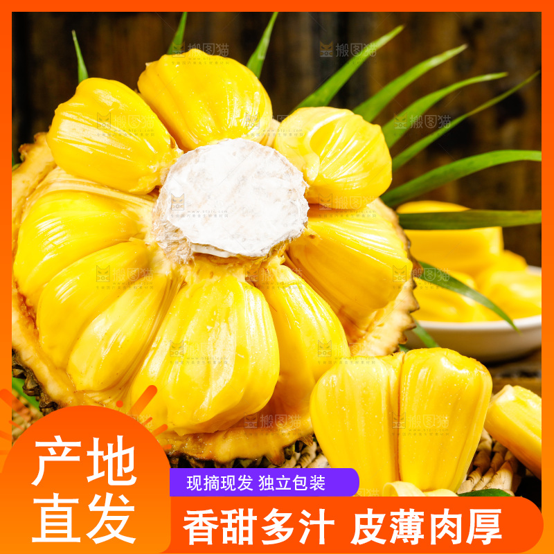 垫子上的菠萝蜜