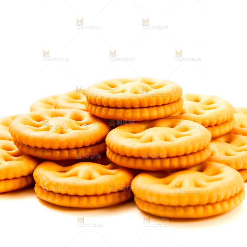 白底的夹心饼干